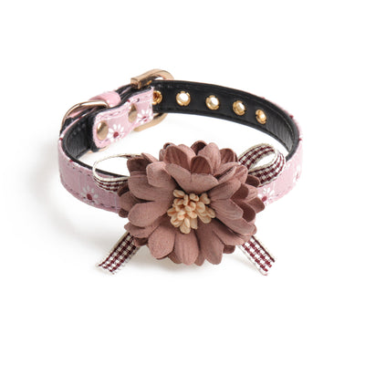 Pet dog collar pu dog collar cat collar