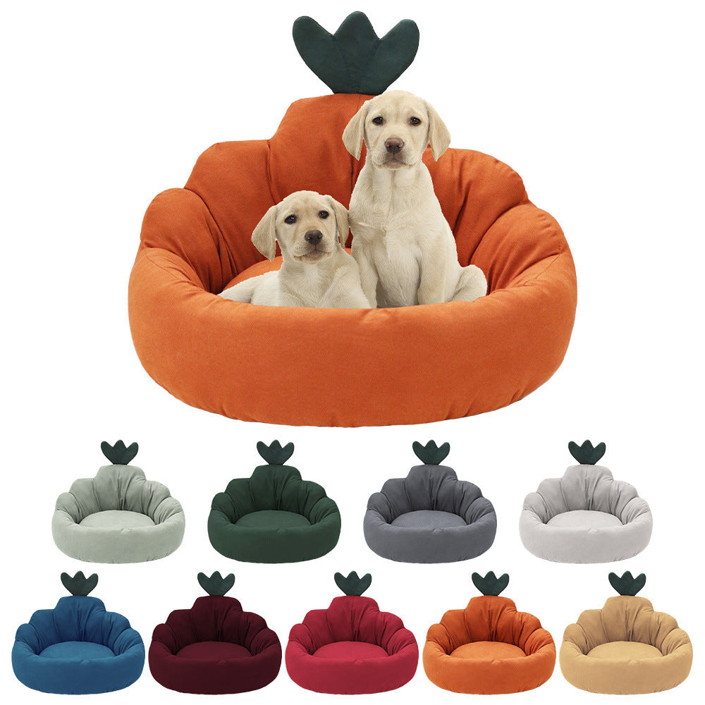 Carrot Kennel Universal In All Seasons Small And Medium-sized Dogs Dog Mats Teddy Pomeranian Corgi Dog Beds  Winter Warm Cat Litters