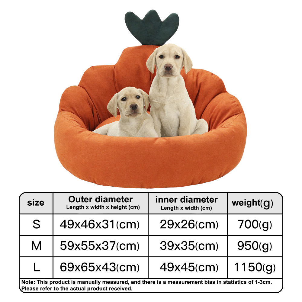 Carrot Kennel Universal In All Seasons Small And Medium-sized Dogs Dog Mats Teddy Pomeranian Corgi Dog Beds  Winter Warm Cat Litters