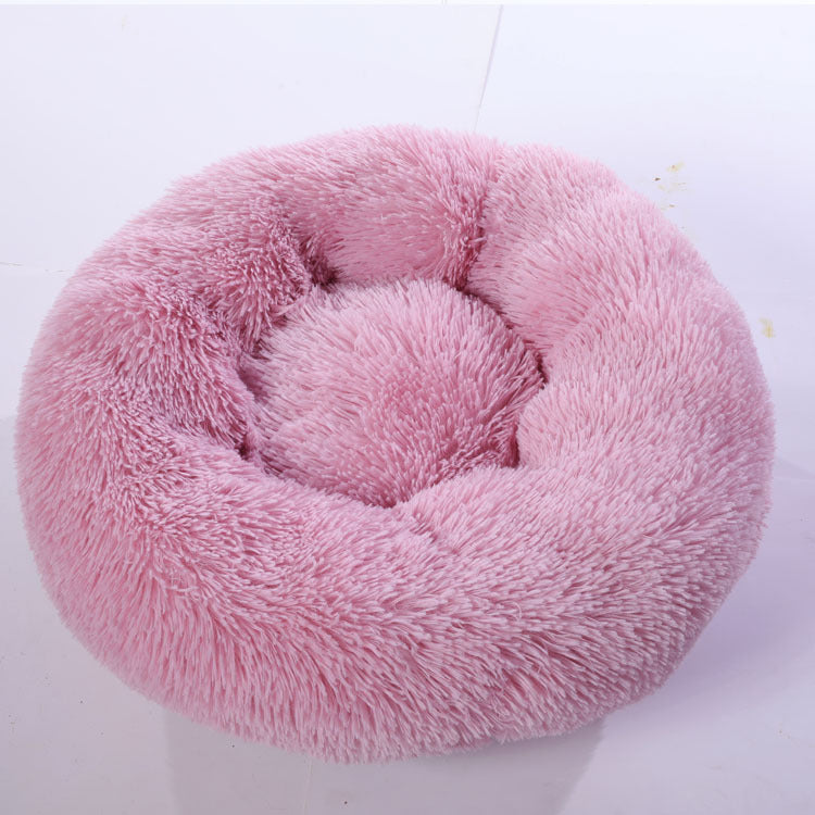 Kennel Round Cotton Pet Winter Warm Sleeping Bed For Dogs