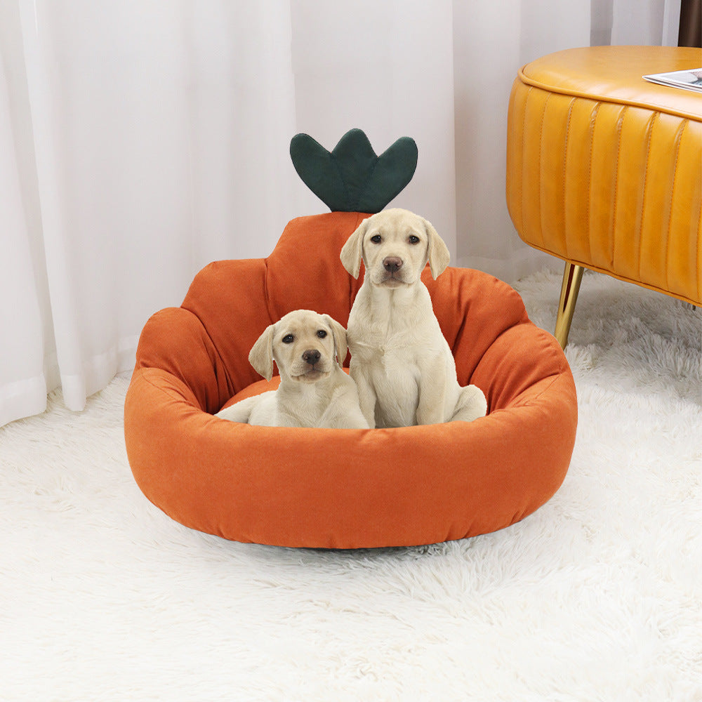 Carrot Kennel Universal In All Seasons Small And Medium-sized Dogs Dog Mats Teddy Pomeranian Corgi Dog Beds  Winter Warm Cat Litters